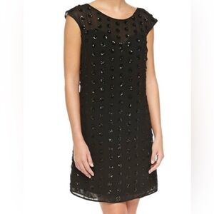 Milly Black Sequin Sheath Cocktail Dress Size 6